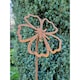 image 1 of 5 Feet Flowering Petal Plant Pin Garden Art (Pack of 3) - Bare Metal/Ready to Rust