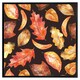 image 2 of Autumn leaves on black (Picutre Frame) Brown | M