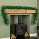 image 2 of 2.7m x 20cm Plain Green Christmas Garland with 260 Tips