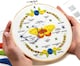 image 8 of Beginner Embroidery Kit (4 Pack) Learn 33 Stitches with Easy DIY Video Tutorials, Coloured Design Patterns, Thread Floss, Cross Stitch Hoop, Gift (AZD200)
