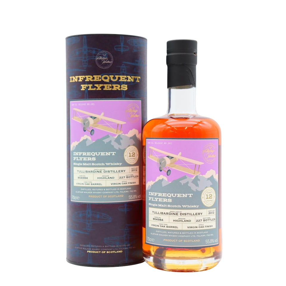 Tullibardine Infrequent Flyers Single Cask No 804984 2012 12 year old Whisky