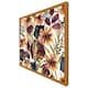 image 1 of Autumn geometric flowers (Picture Frame) Brown | Oak | XS
