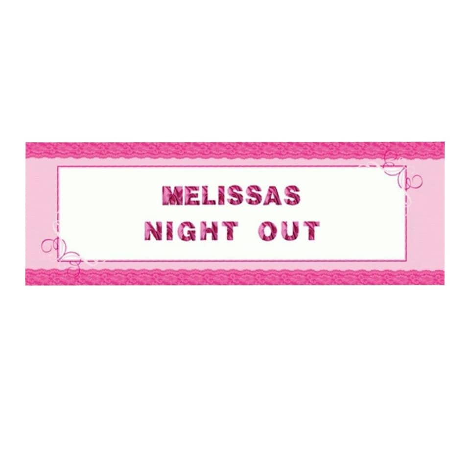 Amscan Girls Night Out Banner - Pink - One Size