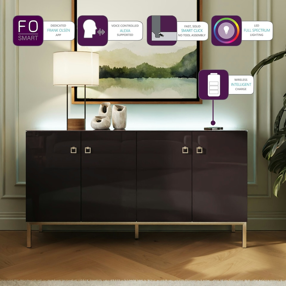 image 1 of Frank Olsen Lyra Sideboard Purple | Purple