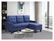 image 7 of Corner Sofa Fabric Sectional Sofa with Ottoman L-shaped Blue Sofa Couch Reversible 3-Seater | Blue | Three Seater