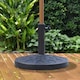 image 2 of Outsunny 13kg Garden Parasol Base Round Resin Umbrella Stand Holder Bronze Tone | Bronze | Bronze