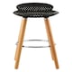 image 1 of Interiors by Premier Matte Black Bar Stool, Easy to Clean Kitchen Bar Stool, Footrest Bar Stool, Space-Saver Breakfast Stool