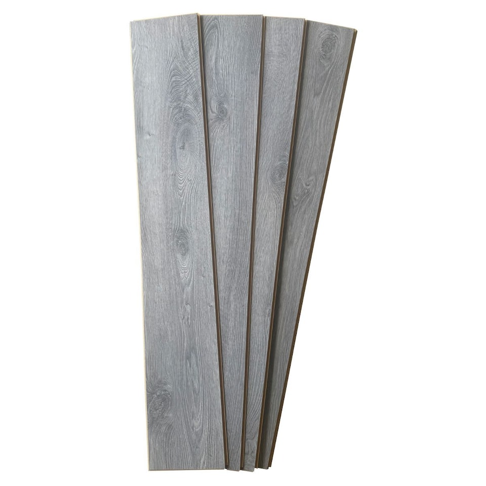 image 1 of AGT Effect Elbruz PRK911 Wood Effect Click Laminate Flooring - Plank (8mm) For Domestic & Commercial Use | Grey | Grey | 1