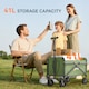 image 3 of Outsunny 62L Festival Trolley, 60kg Heavy Duty Folding Trolley Cart, Green | Green