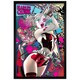 image 1 of Black Wooden Framed Batman Harley Quinn Neon Maxi Poster
