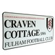 image 4 of Fulham FC Craven Cottage Street Sign Plaque - Black/White - One Size