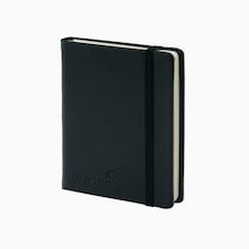 Silvine Executive Soft Feel Pocket Notebook Ruled with Marker Ribbon 160pp 90gsm 143x90mm Black 196BK
