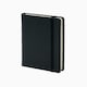 image 1 of Silvine Executive Soft Feel Pocket Notebook Ruled with Marker Ribbon 160pp 90gsm 143x90mm Black 196BK