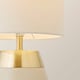 image 5 of ValueLights Hurst Cream Touch Touch Table Lamp Drum Shade & Bulb | Cream