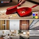 image 5 of Colour Coded Dustpan and Brush Sets Wide Plastic Dustpan with Rubber Lip and Soft Bristle Brush