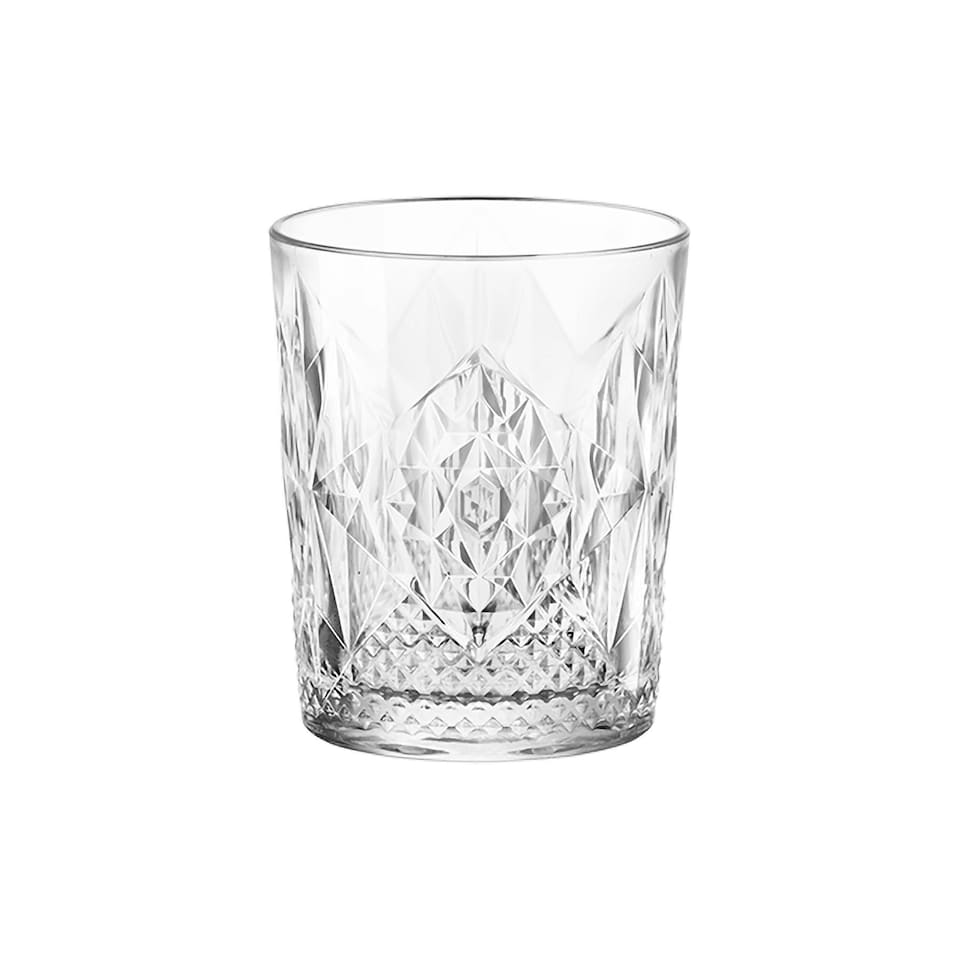 image 1 of Bormioli Rocco Bartender Stone Double Whisky Glasses - 390ml - Pack of 4 Clear