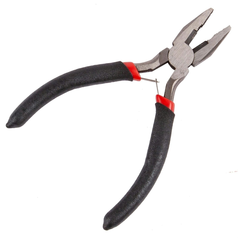image 1 of Blackspur Mini Carbon Steel Combination Pliers - 11.5cm - Black