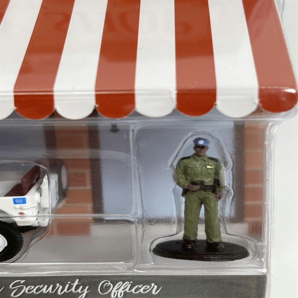image 1 of 1942 Willys MB Jeep with Security Officer 1:64 Greenlight 97110A