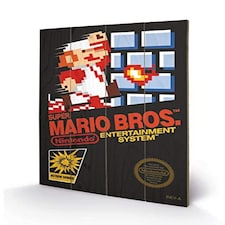 SUPER MARIO BROS. (NES COVER) - WOOD PANEL