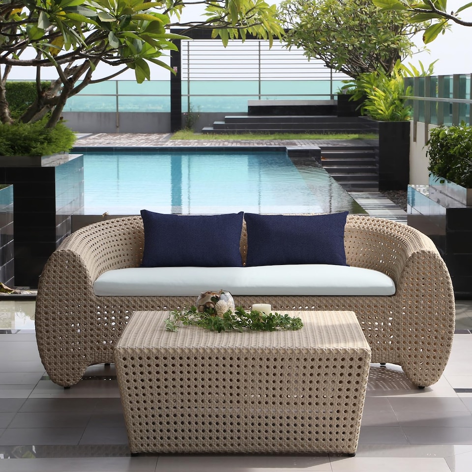 image 1 of Covers&All Sunbrella Lumbar Pillows Set of 2 UV Fade resistant and Water Repellent Rectangle Lumbar Throw Pillows