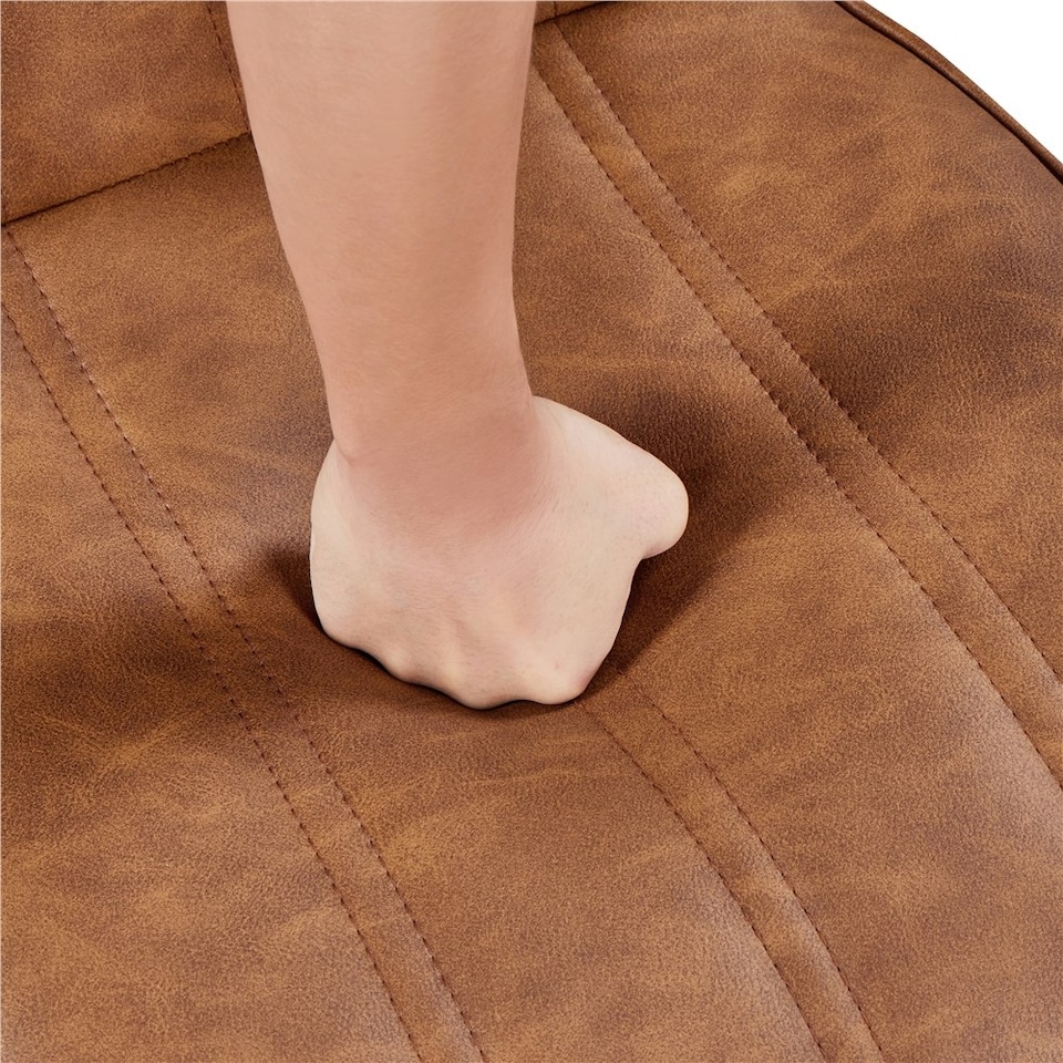 image 1 of Yaheetech Set of 2 Faux Leather Dining Kitchen Chairs with Petal Accented Backrest