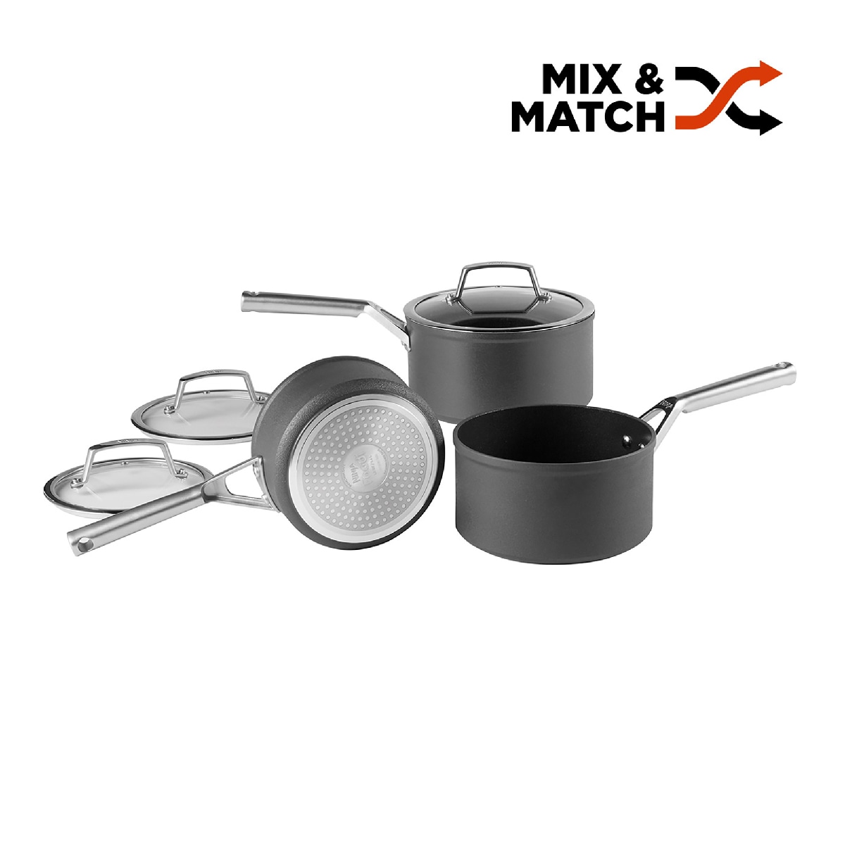 ぬっこ　（3/5） Ninja C33000UK ZEROSTICK Premium 3-Piece Pan Set - Tesco Groceries