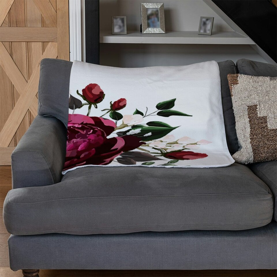 image 1 of Open Roses (Blanket)