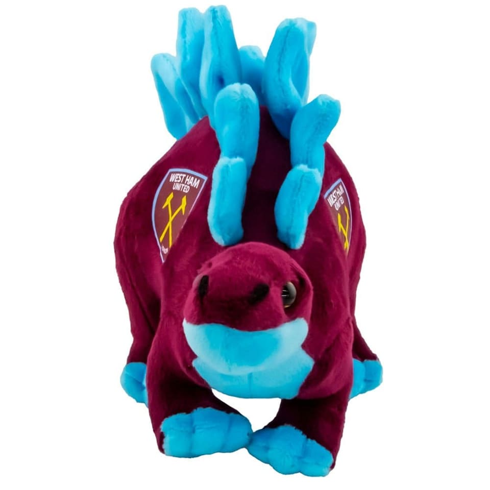 image 1 of West Ham United FC Stegosaurus Plush Toy - Claret/Blue - One Size