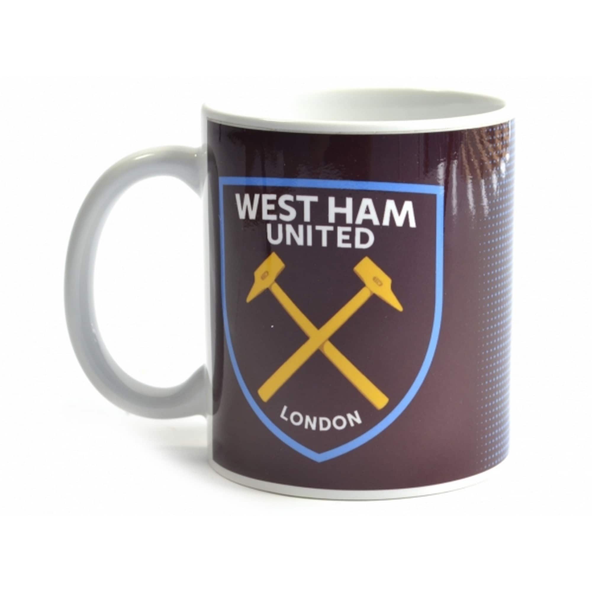 West Ham United FC Halftone 0.3kg Boxed Mug in Red