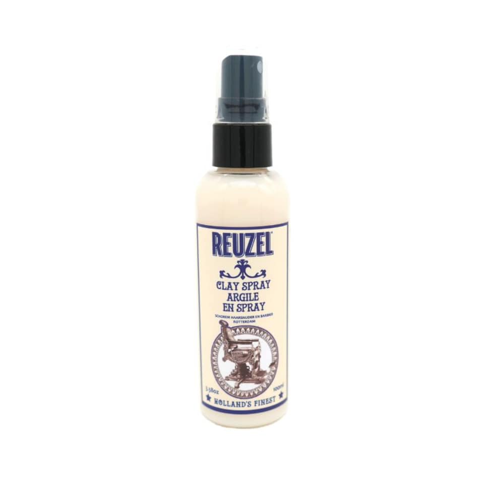 image 1 of Reuzel Clay Hairspray for Men, Texturizing & Volumizing Spray, Matte Finish, Lightweight Hold, 3.38oz 100ml