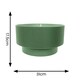 image 3 of ValueLights Mason Ruched Crinkle Green Fabric Two Tier Ceiling Floor Table Lamp Shade