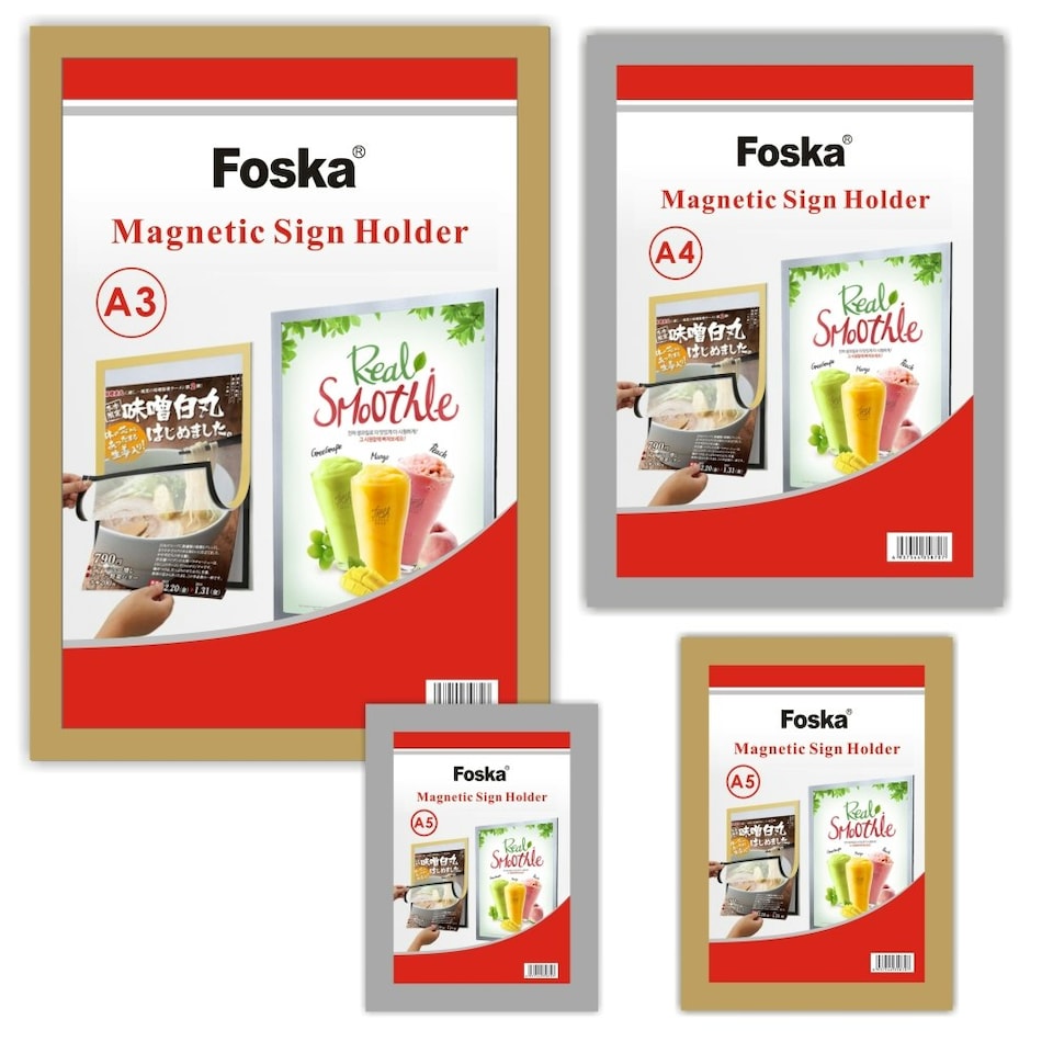 image 1 of A3 Magnetic Sign Holder Display Board