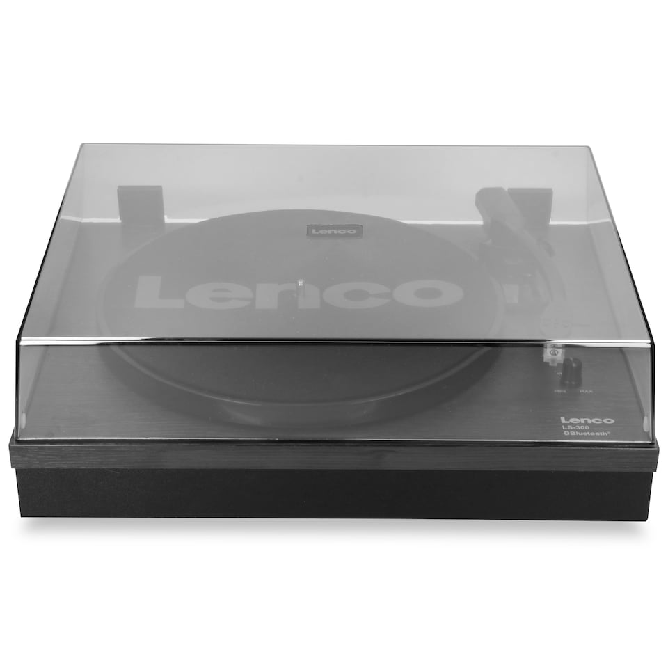 image 1 of LENCO LS-300BK - Turntable with Bluetooth and two separate speakers, black