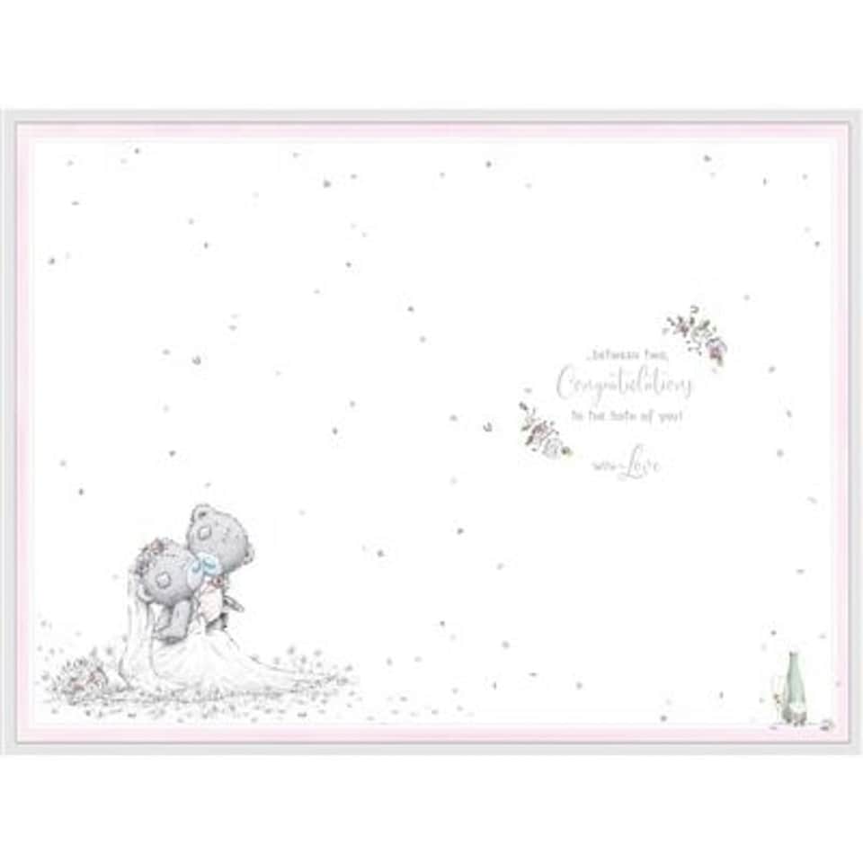 image 1 of Bears Cutting Cake Wedding Card