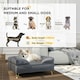 image 3 of PawHut Dog Sofa Pet Couch w/ Removable Backrest Cushion Washable Cover - Grey