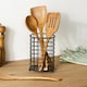 image 1 of OHS Kitchen Utensil Holder Metal Cutlery Holder Organiser | Black