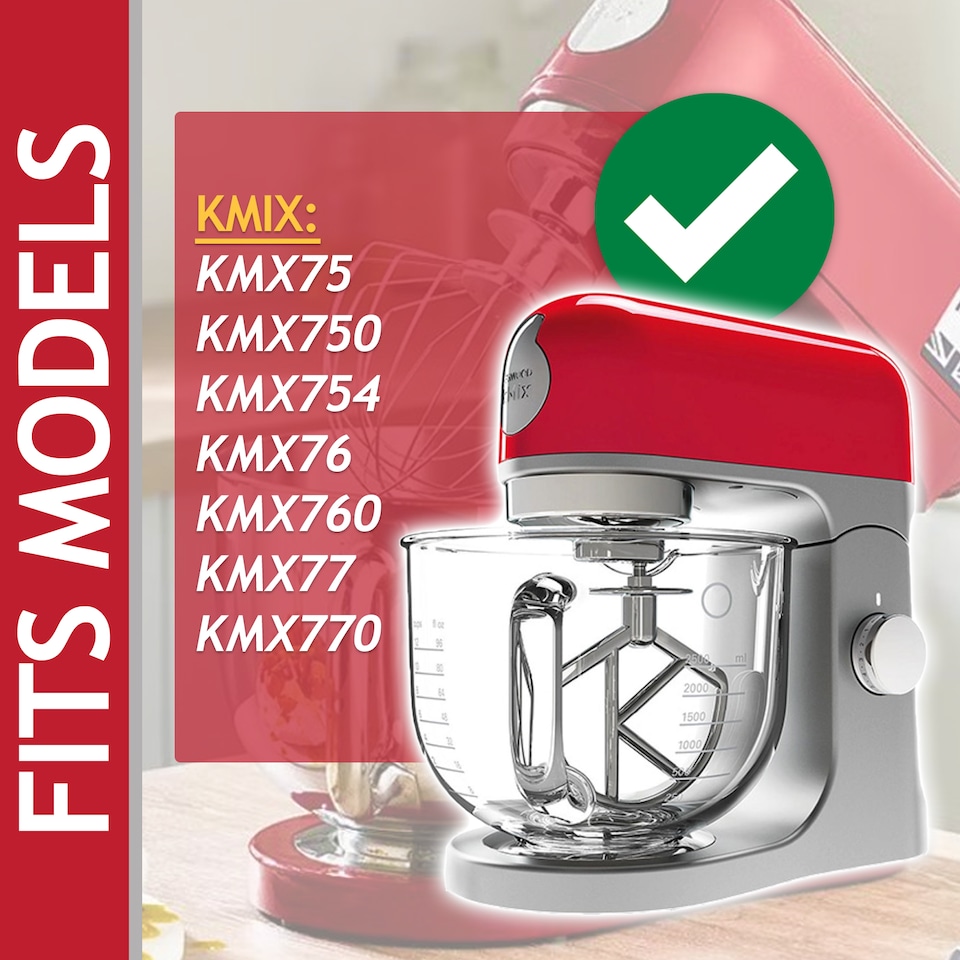 image 1 of SPARES2GO Splash Guard for Kenwood KMIX KMX75 KMX750 KMX754 KMX76 KMX760 KMX77 KMX770 Stand Mixer