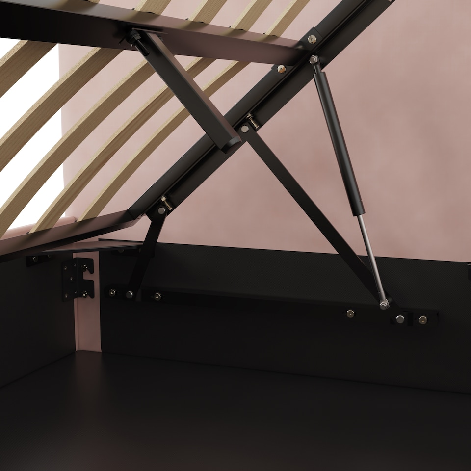 image 1 of Chiswick Ottoman Bed Single Soft Pink | Pink | Soft Pink