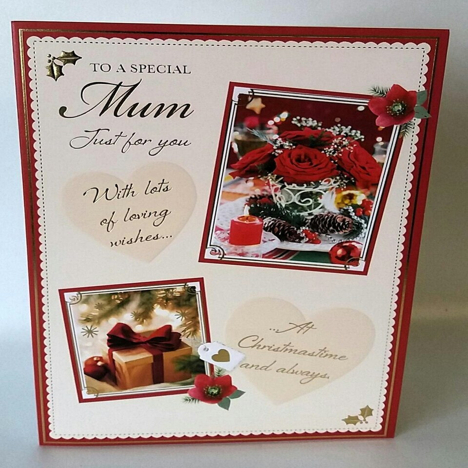 Mum Traditional Christmas Card Tesco Groceries