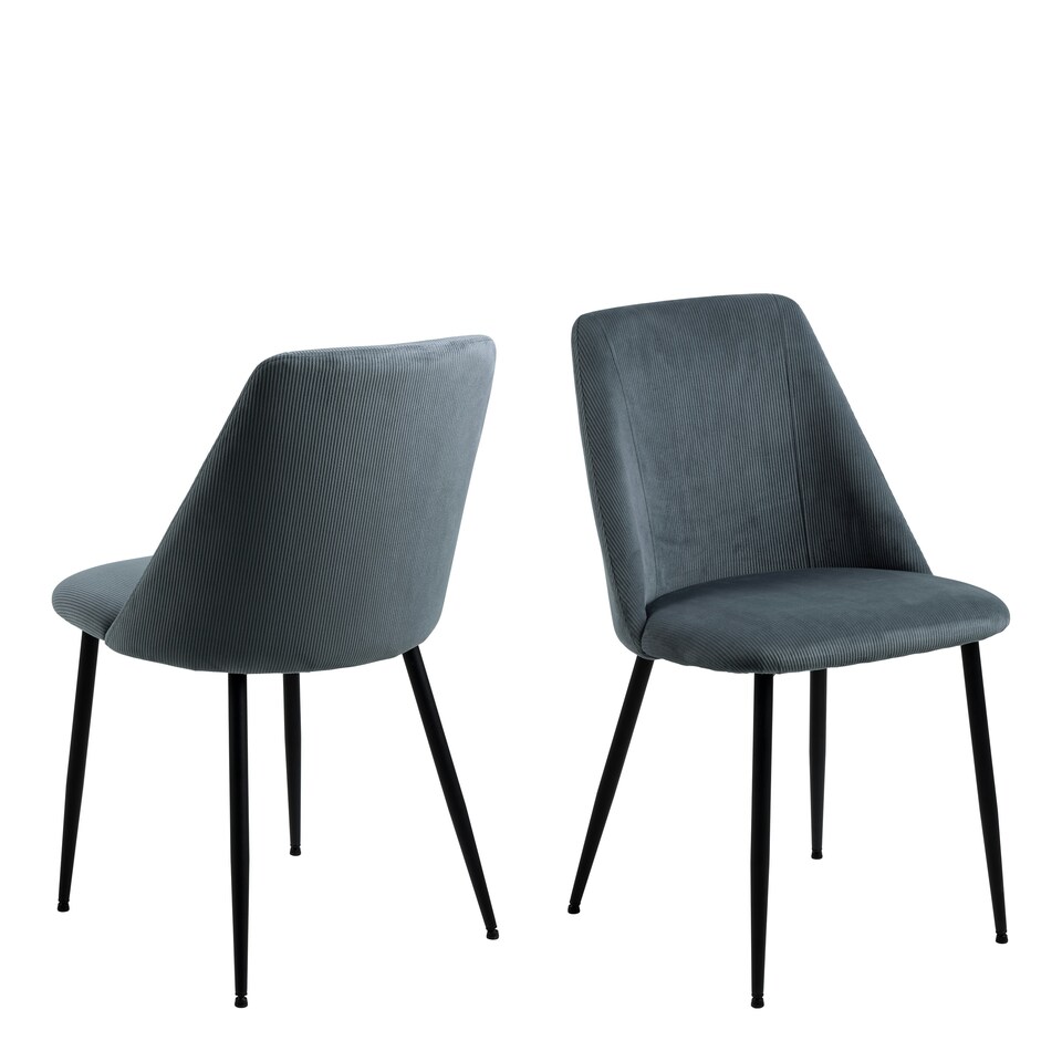 image 1 of Ines Dining Chair in Grey Set of 4