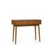 image 2 of Cherry Ash Writing Desk with 2 Drawers Brown