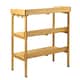 image 8 of KCT 3 Tier Potting Table Bench Outdoor Garden Wooden Station for Greenhouse Shed Workbench Gardening Planting Plant Station Stand | Brown