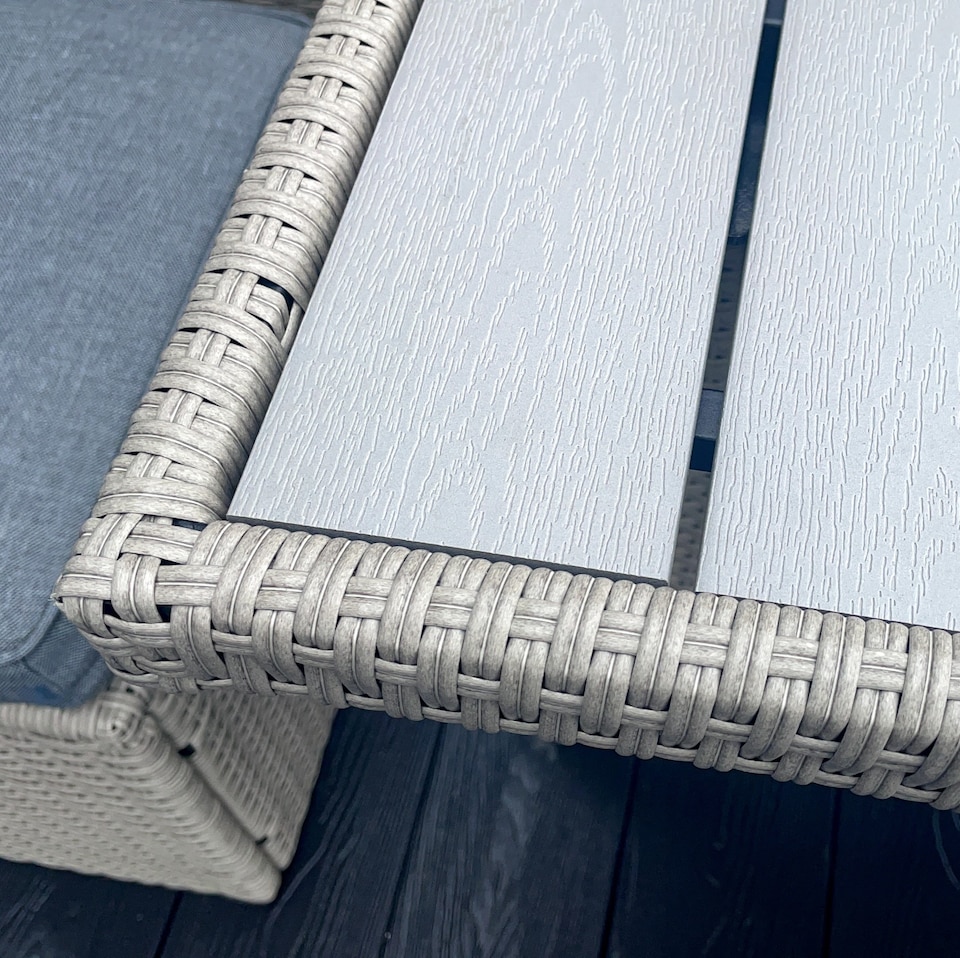 image 1 of York 8 Seat grey rattan corner sofa dining set