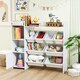 image 8 of AIYAPLAY Toy Storage Unit, with 8 Removable Bins, Storage Shelves, Cabinet, Toy Organiser, for Playroom, Kids Room, Nursery, White | White