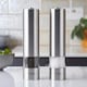 image 2 of Cooks Professional Electric Salt & Pepper Mill Set | Adjustable Grind Settings | Simple One-Button Operation | Stainless Steel