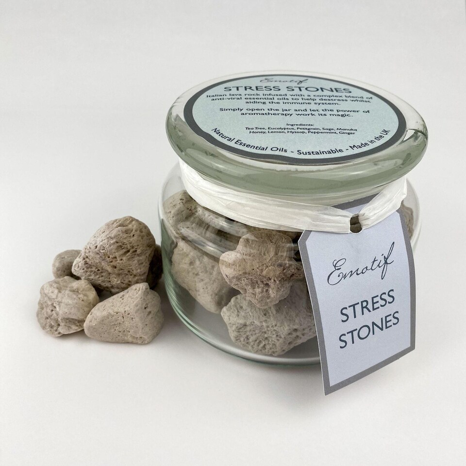 image 1 of CorinCraft Natural Aromatherapy Lava Stones - Stress