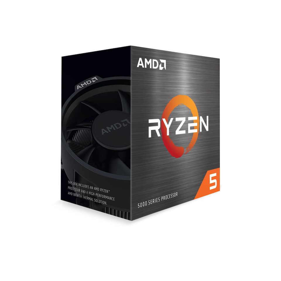 image 1 of AMD Ryzen 5 5600X Socket AM4 Processor with Wraith Stealth Active Fan Air Cooler