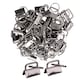 image 1 of 25mm Lanyard Keychain Hardware Fob Key Ring with Ring Clamps - 5pcs