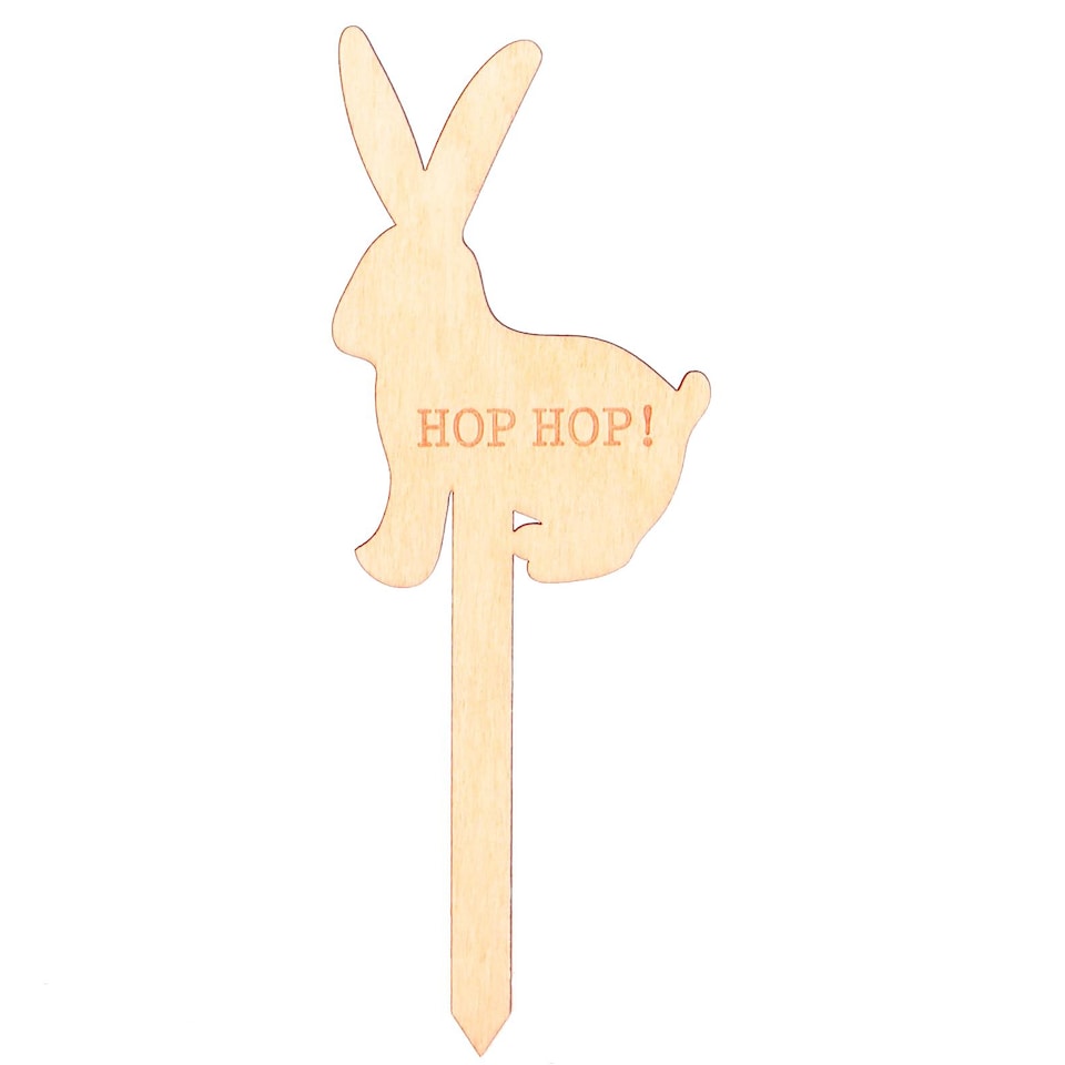 image 1 of Nicola Spring Easter Egg Hunt Signs - 15cm - Natural - Pack of 7