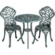 image 1 of Yaheetech 3 Piece Outdoor Bistro Set for Garden-Green | Green | Green | 1